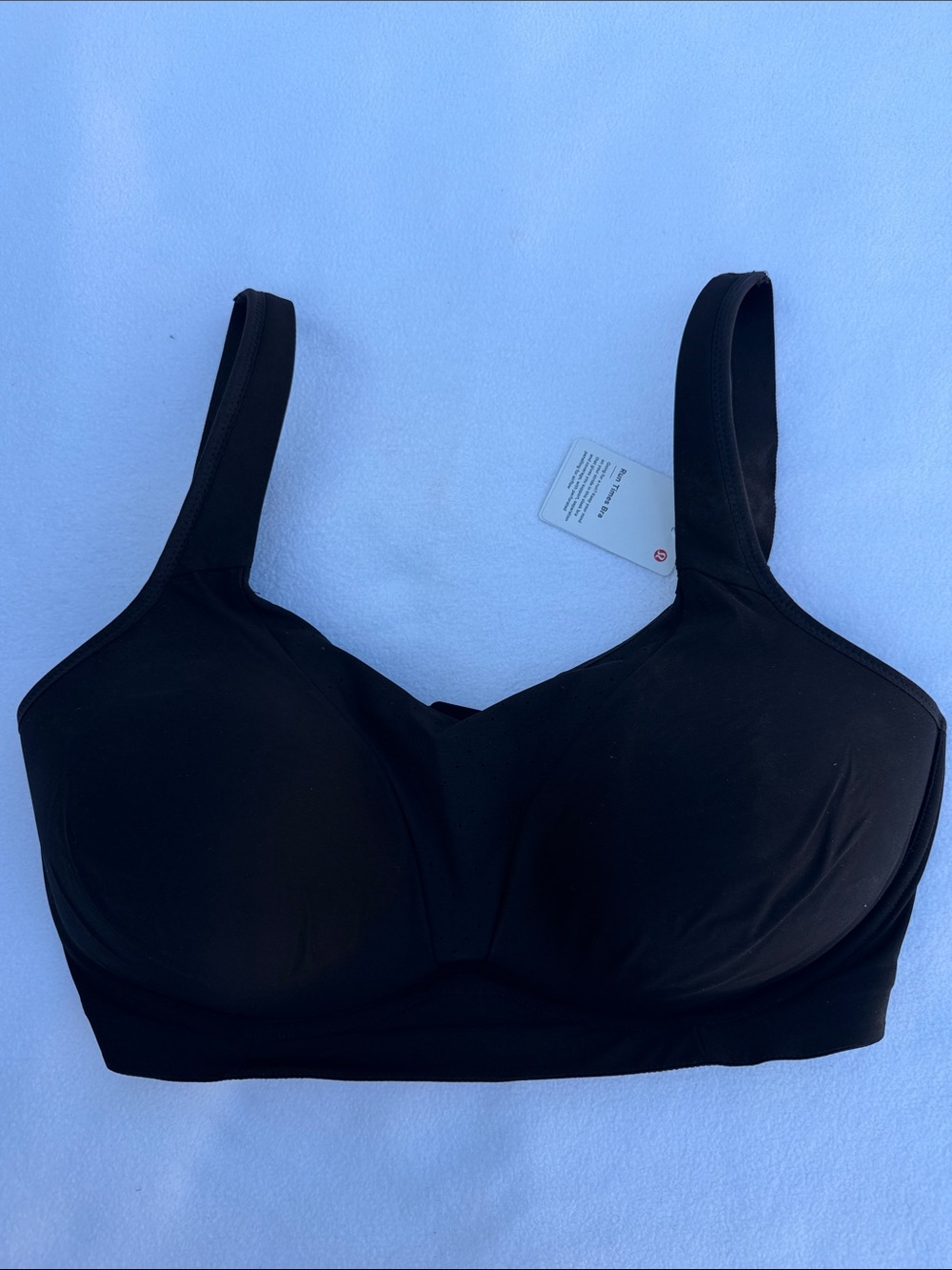lululemon athletica Black Seamless Support Bra